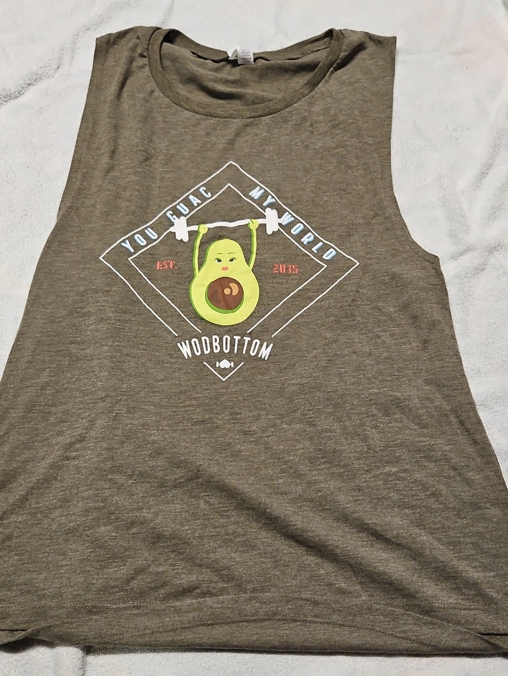 Wodbottom Bella Canvas Olive Green Graphic Tank Top